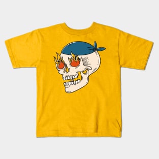 psychedelic skull Kids T-Shirt